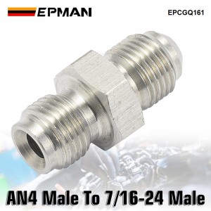 EPMAN Inverted Flare Fitting Turbo Oil Feed Adapter 7/16-24 To Male AN4 Stainless Steel 304 EPCGQ161​