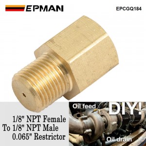 EPMAN 1/8" NPT Restrictor Fitting Extensions,Equal Male NPT Female NPT in Brass, American Male-Female Adapters EPCGQ184