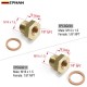 EPMAN Pressure Temp Gauge Sender Adapter 1/8" NPT To M14x1.5 Or M16x1.5 Male With A Crush Washer EPMAN Pressure Temp Gauge Sender Adapter 1/8" NPT To M14x1.5 Or M16x1.5 Male With A Crush Washer