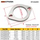 EPMAN Universal Exhaust Flange 2" 2.25" 2.5" 2.75" 3" Catback Exhaust 2 Blots Downpipe Muffler Cat Weldable EPCGQ205H EPMAN Universal Exhaust Flange 2" 2.25" 2.5" 2.75" 3" Catback Exhaust 2 Blots Downpipe Muffler Cat Weldable EPCGQ205H