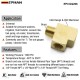 EPMAN Brass Pipe Fitting Barstock Street Tee T 3 Way NPT 1/8"F x 1/8" F x 1/8" Male Adapter Fittings F/Pipe/Tank EPCGQ208