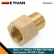 EPMAN 1/4" BSPT Male x 1/4" NPT Female Brass Pipe Fitting Adapter British to US Gauge Sensor Sender Adapter Reducer EPCGQ233