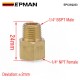 EPMAN 1/4" BSPT Male x 1/4" NPT Female Brass Pipe Fitting Adapter British to US Gauge Sensor Sender Adapter Reducer EPCGQ233 EPMAN 1/4" BSPT Male x 1/4" NPT Female Brass Pipe Fitting Adapter British to US Gauge Sensor Sender Adapter Reducer EPCGQ233