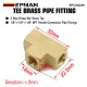 EPMAN Brass Tee Fitting 1/8" X 1/8" X 1/8" NPT Female Pipe Fittings For Vacuum Line, Fuel Pump, Oil Cooler EPCGQ239 EPMAN Brass Tee Fitting 1/8" X 1/8" X 1/8" NPT Female Pipe Fittings For Vacuum Line, Fuel Pump, Oil Cooler EPCGQ239