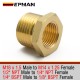 EPMAN Male To Female Pipe Reducer Hex Thread Brass Adapter Thread Valve EPMAN Male To Female Pipe Reducer Hex Thread Brass Adapter Thread Valve