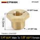 1/4inch BSPT Male to 1/8inch BSPT Female -$0.20