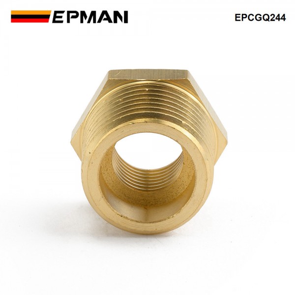 EPMAN 1/2" Male To 1/4" Female NPT Pipe Reducer Hex Thread Adapter Thread Valve EPCGQ244