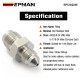 EPMAN -3AN Male To 7/16-24 Male Stainless Steel Concave Seat Inverted Flare Adapter Fitting For 1/4" Brake Line EPCGQ245 EPMAN -3AN Male To 7/16-24 Male Stainless Steel Concave Seat Inverted Flare Adapter Fitting For 1/4" Brake Line EPCGQ245