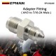 EPMAN -3AN Male To 7/16-24 Male Stainless Steel Concave Seat Inverted Flare Adapter Fitting For 1/4" Brake Line EPCGQ245