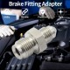 EPMAN -3AN Male To 7/16-24 Male Stainless Steel Concave Seat Inverted Flare Adapter Fitting For 1/4" Brake Line EPCGQ245 EPMAN -3AN Male To 7/16-24 Male Stainless Steel Concave Seat Inverted Flare Adapter Fitting For 1/4" Brake Line EPCGQ245