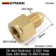 EPMAN Brass AN4 Inline Turbo Oil Feed Inlet Restrictor Fitting -4AN Male To -4AN Female 0.035" EPCGQ31