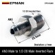 EPMAN AN3 To 1/2-20 Male Inverted Flare Adapter Fitting SS304 Oil Restrictor Adaptor Universal EPCGQ60