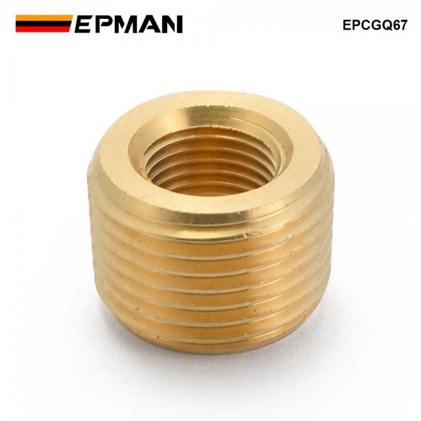 EPMAN Brass Pipe Fitting 3/8" NPT Male to 1/8" NPT Female Reducer Face Bushing EPCGQ67 EPMAN Brass Pipe Fitting 3/8" NPT Male to 1/8" NPT Female Reducer Face Bushing EPCGQ67