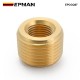 EPMAN Brass Pipe Fitting 3/8" NPT Male to 1/8" NPT Female Reducer Face Bushing EPCGQ67 EPMAN Brass Pipe Fitting 3/8" NPT Male to 1/8" NPT Female Reducer Face Bushing EPCGQ67