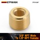 EPMAN Brass Pipe Fitting 3/8" NPT Male to 1/8" NPT Female Reducer Face Bushing EPCGQ67 EPMAN Brass Pipe Fitting 3/8" NPT Male to 1/8" NPT Female Reducer Face Bushing EPCGQ67
