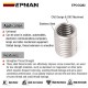EPMAN Fitting Reducer Metric M10X1.25 Male to M8X1.25 Female Stainless Steel 304 Thread Adapter Bushing EPCGQ82 EPMAN Fitting Reducer Metric M10X1.25 Male to M8X1.25 Female Stainless Steel 304 Thread Adapter Bushing EPCGQ82