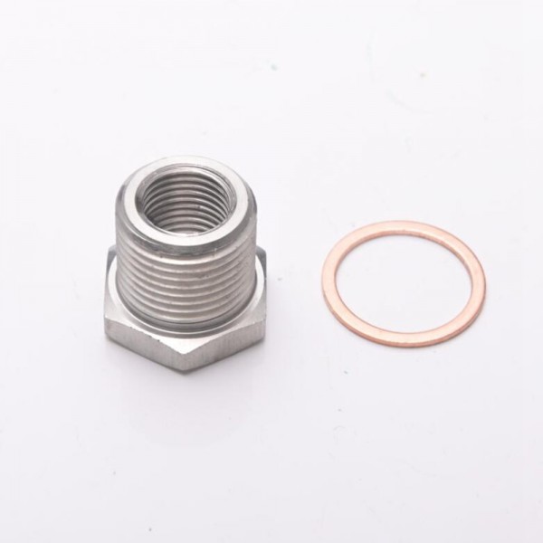 EPMAN Exhaust O2 Oxygen Sensor Spacer Reducer Adapter M18 x 1.5mm To M12 x 1.25mm / M10 x 1.25mm