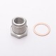 EPMAN Exhaust O2 Oxygen Sensor Spacer Reducer Adapter M18 x 1.5mm To M12 x 1.25mm / M10 x 1.25mm