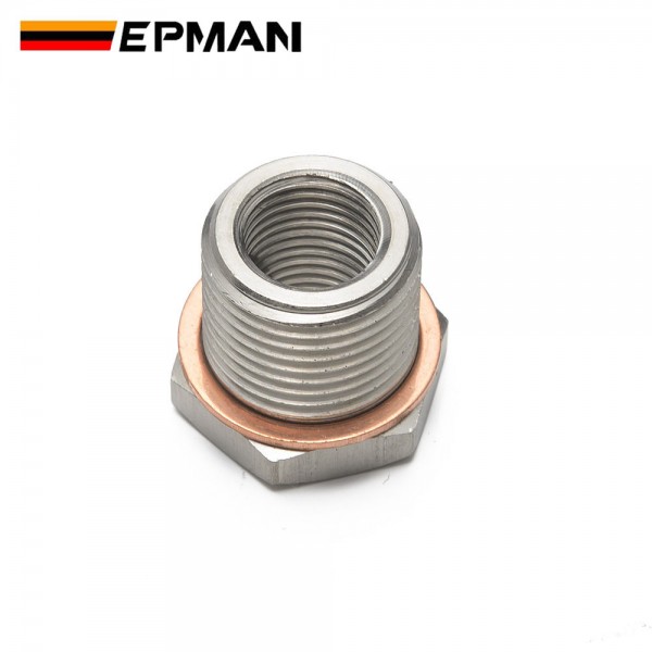 EPMAN Exhaust O2 Oxygen Sensor Spacer Reducer Adapter M18 x 1.5mm To M12 x 1.25mm / M10 x 1.25mm