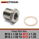 EPMAN Exhaust O2 Oxygen Sensor Spacer Reducer Adapter M18 x 1.5mm To M12 x 1.25mm / M10 x 1.25mm