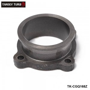 TANSKY -Cast iron 2.5" 4 bolt to 2.5" V Band Turbo Exhaust Downpipe Flange Conversion Convert Adapter TK-CGQ168Z