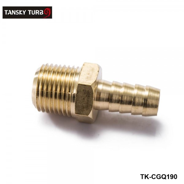 TANSKY - 1/2" Hose Barb x 1/2 MIP Brass Hose Barb x Male Pipe Thread NPT, MIP Fitting Fuel Water For BMW VW AUDI TK-CGQ190 TANSKY - 1/2" Hose Barb x 1/2 MIP Brass Hose Barb x Male Pipe Thread NPT, MIP Fitting Fuel Water For BMW VW AUDI TK-CGQ190