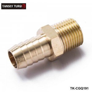 TANSKY -Brass 1/2" MNPT X 5/8" Hose Barb Fitting For BMW VW AUDI Vacuum Line/Fuel Pump/Oil Cooler TK-CGQ191