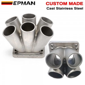 EPMAN Cast Stainless Steel 6-1 4-1 Turbo Header Manifold Merge Collecttor T3 T4 Flange