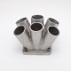 EPMAN Cast Stainless Steel 6-1 4-1 Turbo Header Manifold Merge Collecttor T3 T4 Flange