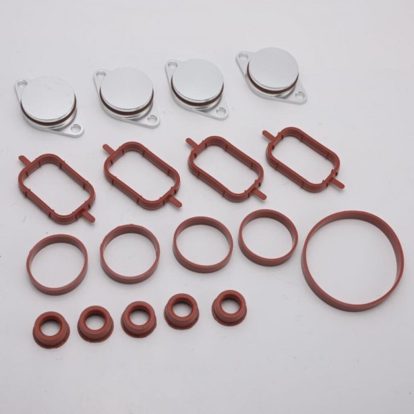 EPMAN 4 x 33mm Aluminium Swirl Flap Bungs W/Gaskets Replacement Set +O-Ring For BMW 3 5 Series Intake Manifold TKYD801A EPMAN 4 x 33mm Aluminium Swirl Flap Bungs W/Gaskets Replacement Set +O-Ring For BMW 3 5 Series Intake Manifold TKYD801A