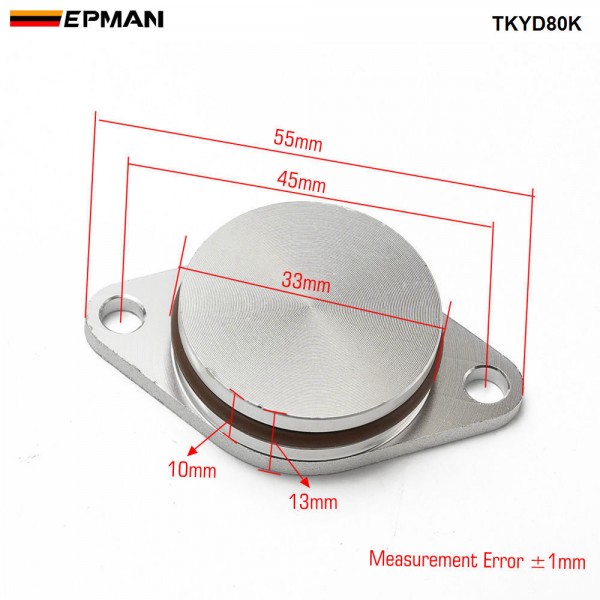 EPMAN 4 x 33mm Diesel Swirl Blanks Flaps Repair Delete Kit Removal Repair Kit For BMW 320d 330d 520d 525d 530d Intake Manifold TKYD80K