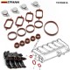 EPMAN 4 x 22mm Aluminium Swirl Flap Bungs W/Gaskets Replacement Set +O-Ring For BMW 3 5 Series Intake Manifold TKYD821A