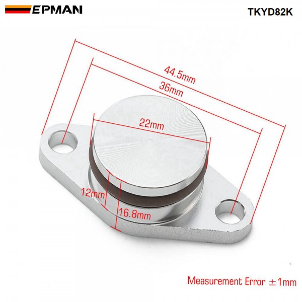 EPMAN 4 x 22mm Aluminium Swirl Flap Removal Repair Kit With Intake Manifold Gasket For BMW 320d 330d 520d 525d 530d TKYD82K