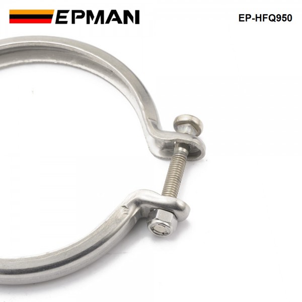 EPMAN Turbocharger Turbine Exhaust Stainless Steel Clamp V-Band CHRA Turbo Flange 95mm Flange for Toyota CT26 CT20 EP-HFQ950 EPMAN Turbocharger Turbine Exhaust Stainless Steel Clamp V-Band CHRA Turbo Flange 95mm Flange for Toyota CT26 CT20 EP-HFQ950