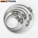 EPMAN 100PCS/LOT Screw Worm Drive Hose Clamp 201 Stainless Steel Hose Hoop Pipe Clamp Clip