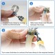 EPMAN 100PCS/LOT Screw Worm Drive Hose Clamp 201 Stainless Steel Hose Hoop Pipe Clamp Clip