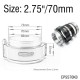 70(±1)mm (2.75inch) +$2.00
