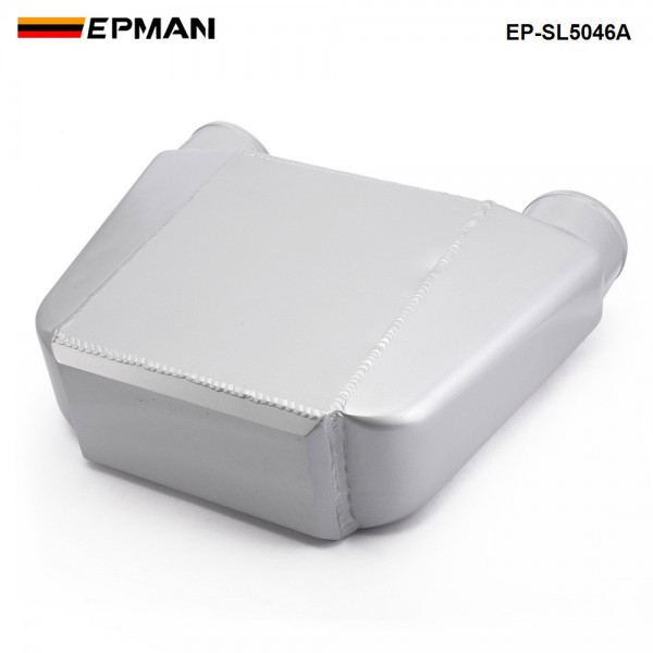 EPMAN Universal Aluminum Bar & Plate Front Mount Water-To-Air Intercooler Inlet/Oulet 3.5" Core: 250 X 220 X 115mm EP-SL5046A