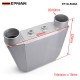 EPMAN Universal Aluminum Bar & Plate Front Mount Water-To-Air Intercooler Inlet/Oulet 3.5" Core: 250 X 220 X 115mm EP-SL5046A