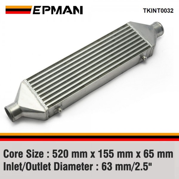 EPMAN 520 X 155 X 65 - 2.5" Aluminium DIY Custom Turbo Front Mount Intercooler Fmic TKINT0032 EPMAN 520 X 155 X 65 - 2.5" Aluminium DIY Custom Turbo Front Mount Intercooler Fmic TKINT0032