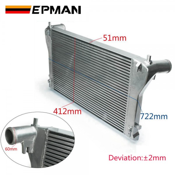 EPMAN Aluminum Bolt On Intercooler Kit With Pipe For Audi A3/S3/For VW Golf R MK7 EA888 1.8T 2.0T TSI EPMAN Aluminum Bolt On Intercooler Kit With Pipe For Audi A3/S3/For VW Golf R MK7 EA888 1.8T 2.0T TSI