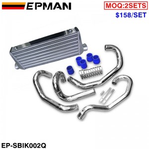 EPMAN Intercooler + Pipings + Silicone Hose +T-Bolt Clamps For Subaru WRX Impreza GC8 95-00 EP-SBIK002Q