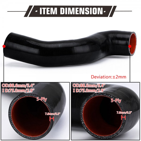 EPMAN Cold Side Intercooler Pipe Upgrade Kit OEM Replacement For Ford 11-16 Inlet Pipe Kit EPAA01G117 EPMAN Cold Side Intercooler Pipe Upgrade Kit OEM Replacement For Ford 11-16 Inlet Pipe Kit EPAA01G117