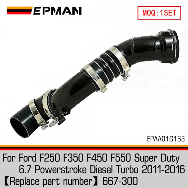 EPMAN Cold Side Intercooler Pipe Kit For Ford F250 F350 F450 F550 Super Duty 2011-2016 6.7L V8 Diesel Replace 667-300 EPAA01G163 EPMAN Cold Side Intercooler Pipe Kit For Ford F250 F350 F450 F550 Super Duty 2011-2016 6.7L V8 Diesel Replace 667-300 EPAA01G163