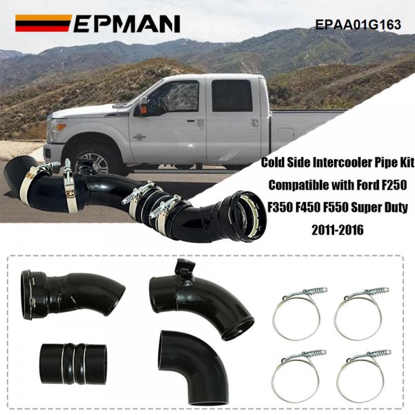 EPMAN Cold Side Intercooler Pipe Kit For Ford F250 F350 F450 F550 Super Duty 2011-2016 6.7L V8 Diesel Replace 667-300 EPAA01G163 EPMAN Cold Side Intercooler Pipe Kit For Ford F250 F350 F450 F550 Super Duty 2011-2016 6.7L V8 Diesel Replace 667-300 EPAA01G163