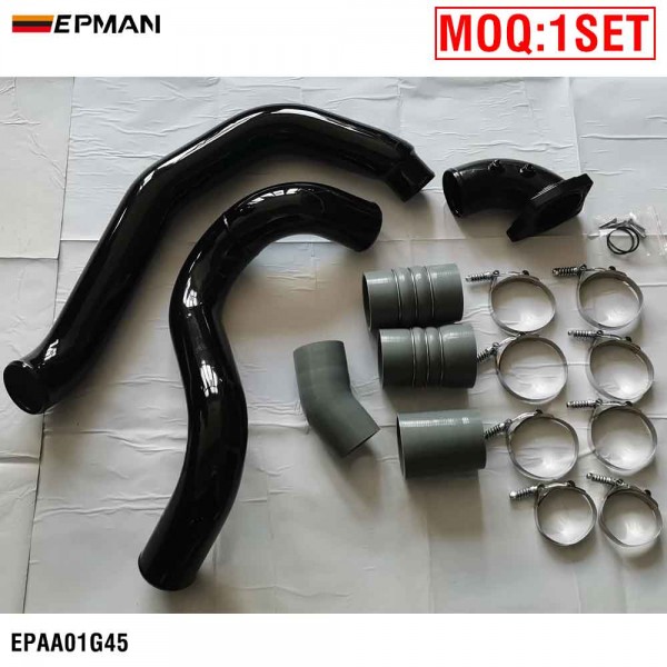 EPMAN Billet Aluminum Turbo Intercooler Pipe Boot Kit CAC Tube Hi FLow Intake Elbow for Diesel 6.0L V8 EPAA01G45 EPMAN Billet Aluminum Turbo Intercooler Pipe Boot Kit CAC Tube Hi FLow Intake Elbow for Diesel 6.0L V8 EPAA01G45