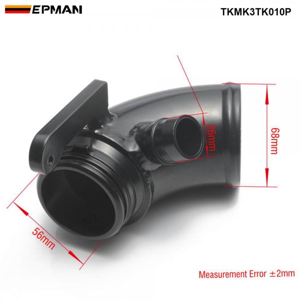 EPMAN - Silicone Intake Pipe  +Turbo Inlet Elbow Tube Performance Intake Hose Pipe For VW Golf MK7 GTI R For Audi 2015+ V8 MK3 A3 S3 TT TKMK3TK010P  