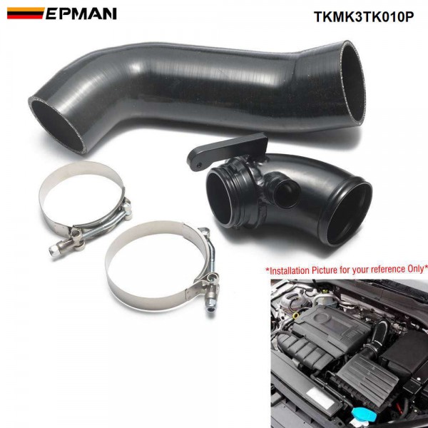 EPMAN - Silicone Intake Pipe  +Turbo Inlet Elbow Tube Performance Intake Hose Pipe For VW Golf MK7 GTI R For Audi 2015+ V8 MK3 A3 S3 TT TKMK3TK010P  