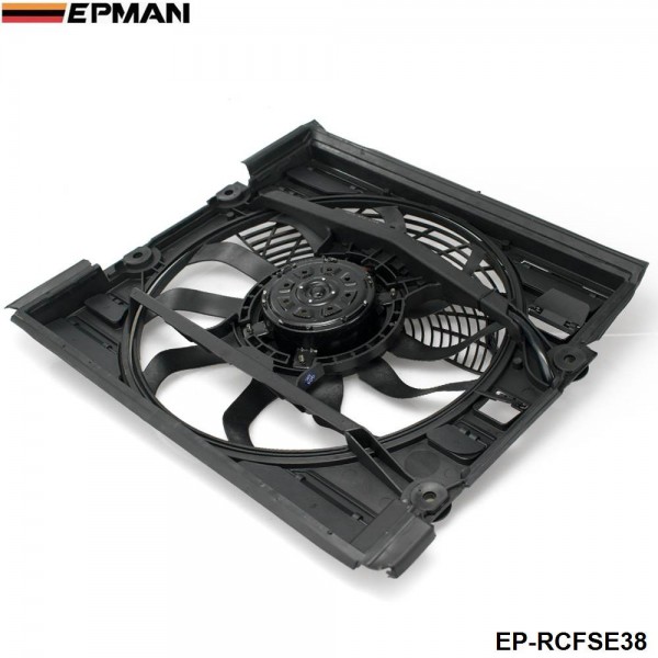 EPMAN - Replacement AC Radiator Condenser Cooling Fan Assembly For BMW E38 7 Series 96-98 64548380774 EP-RCFSE38