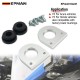 EPMAN Aluminum Radiator Lower Mount Bracket Relocator W/Low Profile Bushings For Mostly Honda EPAA01G241